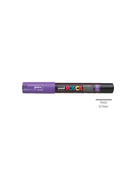 Marcador Uniball Posca PC1M 0,7mm Violeta -1un