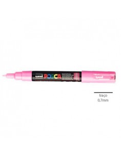 Marcador Uniball Posca PC1M 0,7mm Rosa Claro -1un