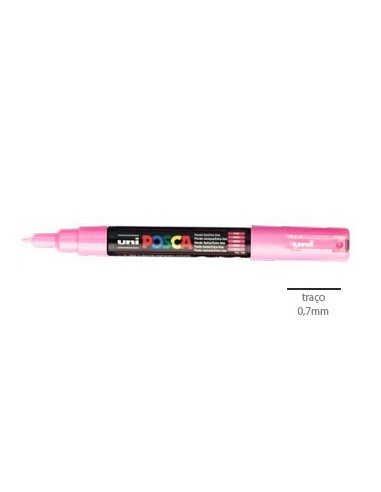 Marcador Uniball Posca PC1M 0,7mm Rosa Claro -1un