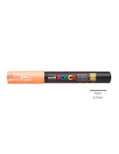 Marcador Uniball Posca PC1M 0,7mm Laranja Claro -1un