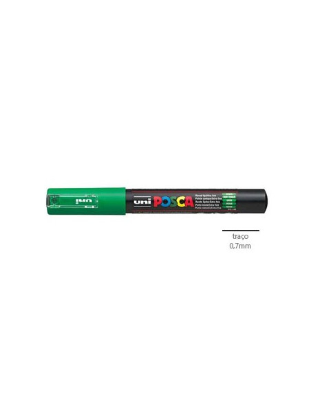 Marcador Uniball Posca PC1M 0,7mm Verde -1un