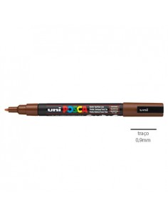 Marcador Uniball Posca PC3M 0,9mm Castanho -1un