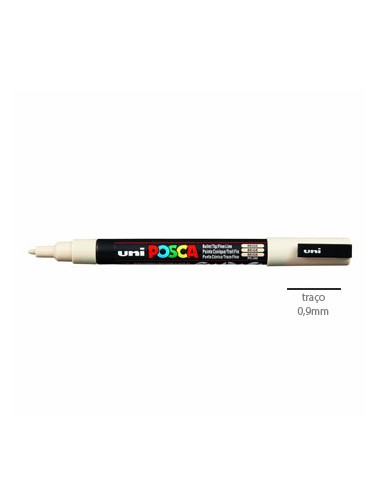 Marcador Uniball Posca PC3M 0,9mm Bege -1un