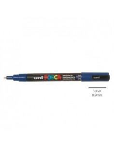 Marcador Uniball Posca PC3M 0,9mm Azul -1un