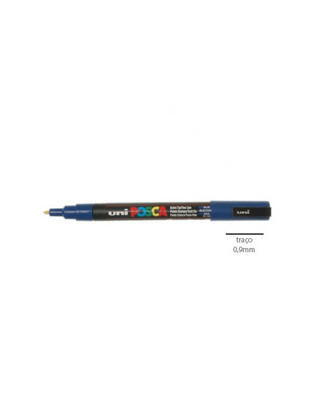 Marcador Uniball Posca PC3M 0,9mm Azul -1un