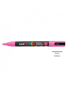 Marcador Uniball Posca PC3M 0,9mm Rosa -1un