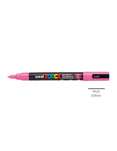 Marcador Uniball Posca PC3M 0,9mm Rosa -1un