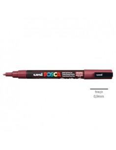 Marcador Uniball Posca PC3M 0,9mm Vinho Tinto -1un