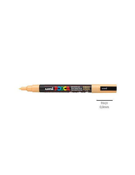 Marcador Uniball Posca PC3M 0,9mm Laranja Claro -1un