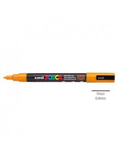 Marcador Uniball Posca PC3M 0,9mm Amarelo Brilhante -1un