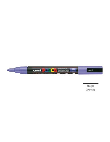 Marcador Uniball Posca PC3M 0,9mm Lilas -1un