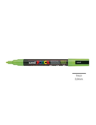 Marcador Uniball Posca PC3M 0,9mm Verde Maca -1un