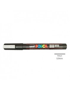 Marcador Uniball Posca PC3M 0,9mm Prata -1un