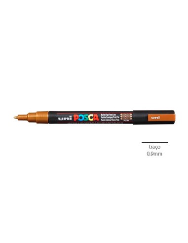 Marcador Uniball Posca PC3M 0,9mm Bronze -1un