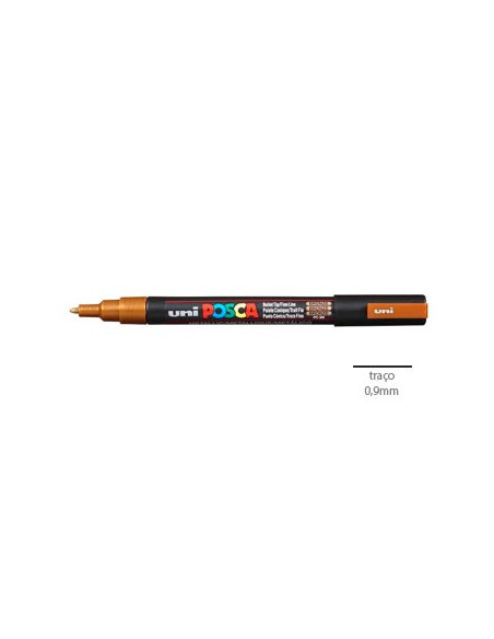 Marcador Uniball Posca PC3M 0,9mm Bronze -1un