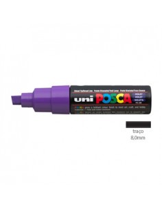 Marcador Uniball Posca PC8K 8,0mm Violeta -1un
