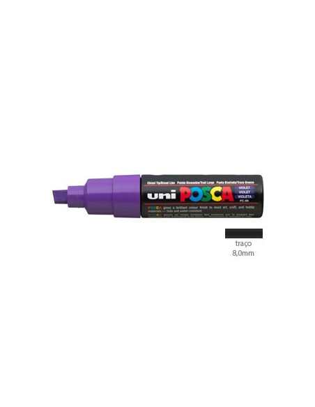 Marcador Uniball Posca PC8K 8,0mm Violeta -1un
