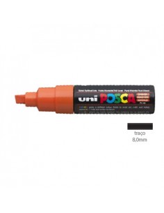 Marcador Uniball Posca PC8K 8,0mm Laranja -1un