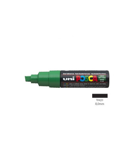 Marcador Uniball Posca PC8K 8,0mm Verde -1un