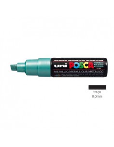 Marcador Uniball Posca PC8K 8,0mm Verde Metalico -1un