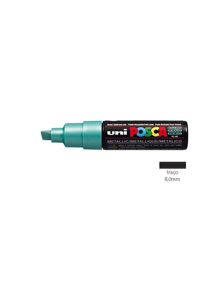 Marcador Uniball Posca PC8K 8,0mm Verde Metalico -1un