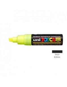Marcador Uniball Posca PC8K 8,0mm Amarelo Fluorescente -1un