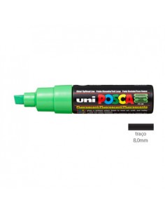 Marcador Uniball Posca PC8K 8,0mm Verde Fluorescente -1un