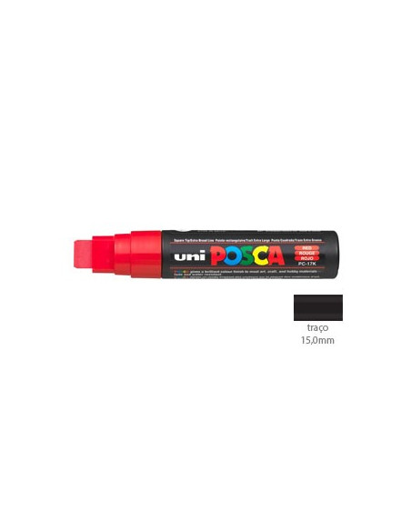 Marcador Uniball Posca PC17K 15,0mm Vermelho - 1un