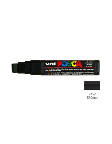 Marcador Uniball Posca PC17K 15,0mm Preto - 1un