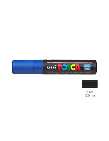 Marcador Uniball Posca PC17K 15,0mm Azul - 1un