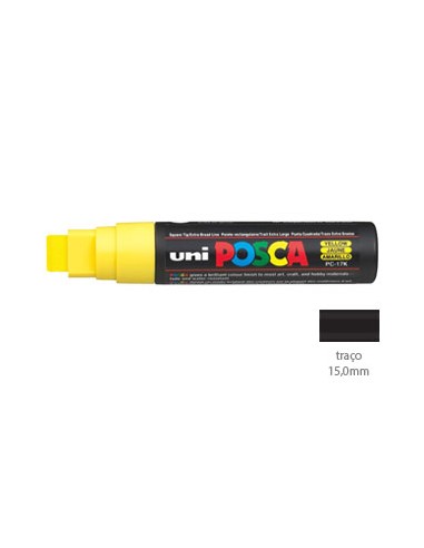 Marcador Uniball Posca PC17K 15,0mm Amarelo - 1un