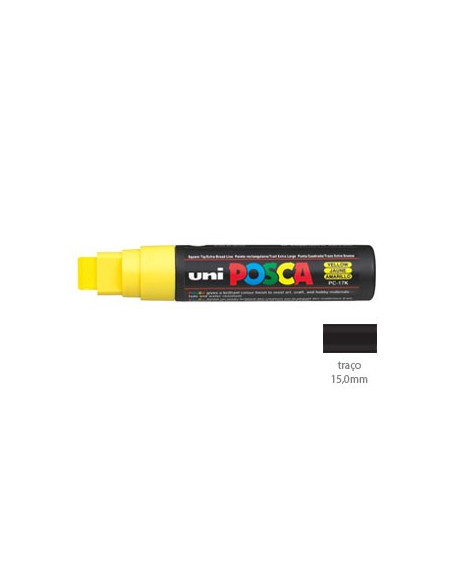 Marcador Uniball Posca PC17K 15,0mm Amarelo - 1un