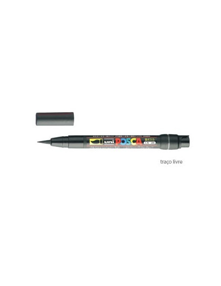 Marcador Uniball Posca PCF350 Livre Preto - 1un