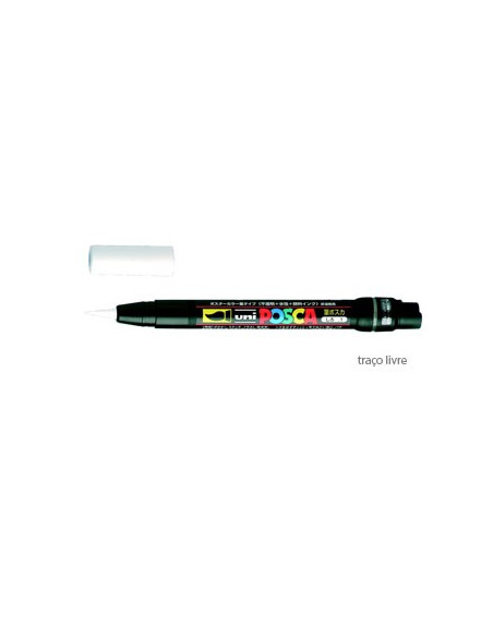 Marcador Uniball Posca PCF350 Livre Branco - 1un