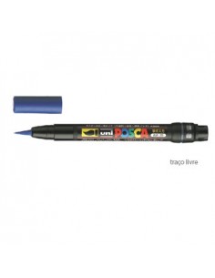 Marcador Uniball Posca PCF350 Livre Azul - 1un