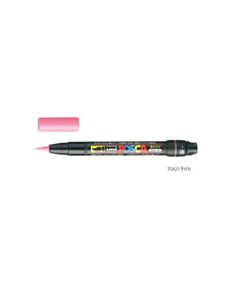Marcador Uniball Posca PCF350 Livre Rosa- 1un