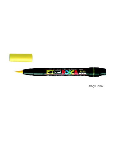 Marcador Uniball Posca PCF350 Livre Amarelo- 1un