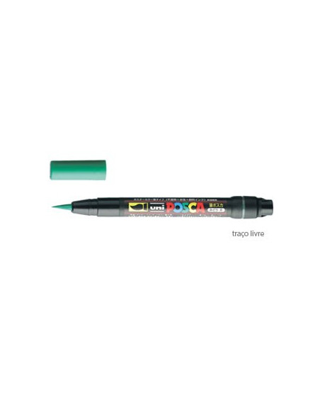 Marcador Uniball Posca PCF350 Livre Verde- 1un