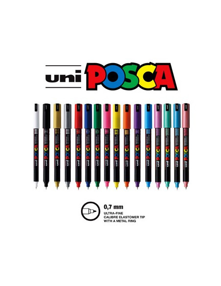 Expositor Marcador 0,7mm Posca PC-1MR 80 Unidades