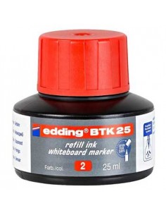 Recarga p/Marcador Quadros Brancos Edding BTK 25ml Vermelho