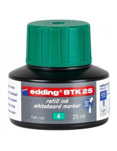 Recarga p/Marcador Quadros Brancos Edding BTK 25ml Verde - 1