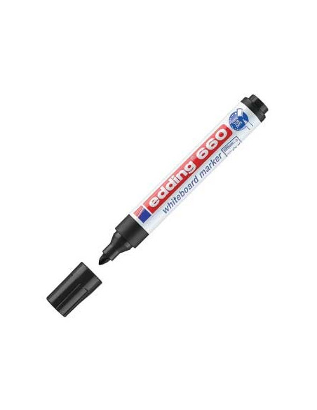 Marcador Quadros Brancos Edding 660 Preto - 1un