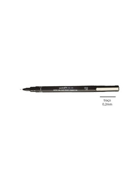 Marcador Uniball Calibrado  PIN 0.2 Preto- 1un
