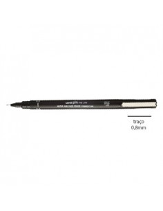 Marcador Uniball Calibrado PIN 0.8 Preto- 1un