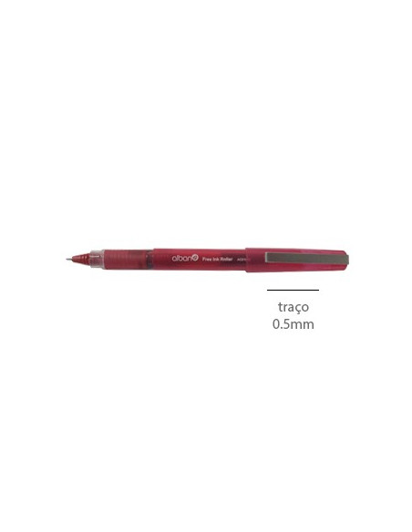 Marcador Needle Point Roller 0,5mm Vermelho - 1un