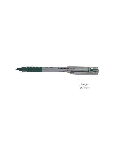 Marcador Roller Paper Mate Aquandis 0,7mm Verde - 1un