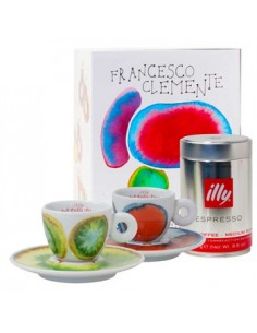 Conj Chav+Pires Esp Illy Art Collect F.Clemente+Lata250g 2un