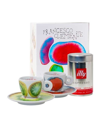 Conj Chav+Pires Esp Illy Art Collect F.Clemente+Lata250g 2un