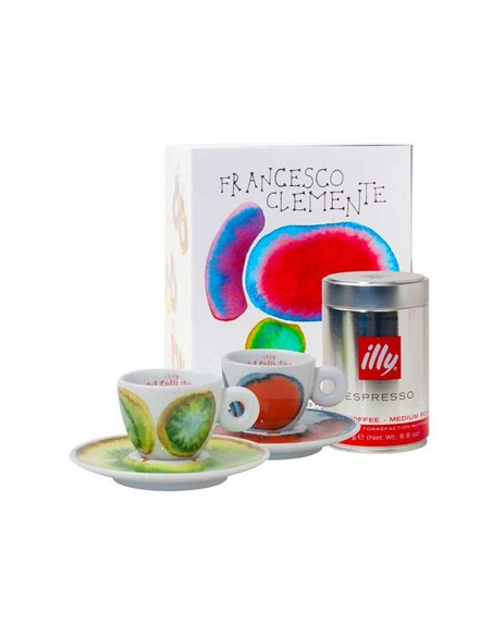 Conj Chav+Pires Esp Illy Art Collect F.Clemente+Lata250g 2un