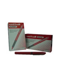 Marcador Uniball  Grip UB245 0,5mm Vermelho Cx 12un - Roller